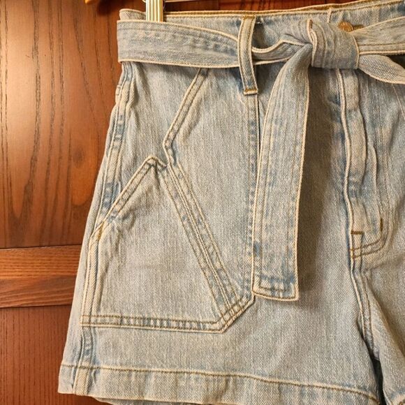 Madewell x Warm Tie High-Rise Denim Shorts Size 29 - Picture 4 of 9